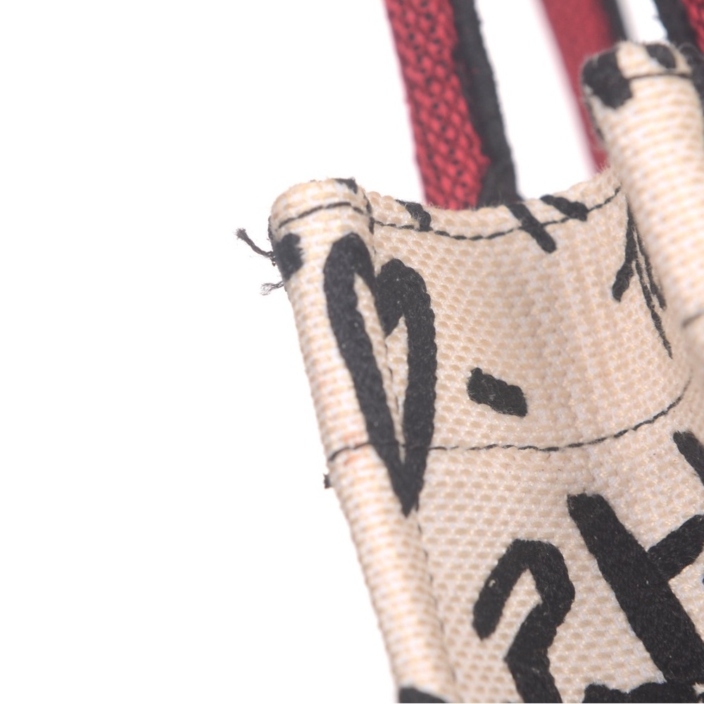 ♥️Dior Book Cream Canvas Tote with Red Logo Band Cotton Tote ♥️ - Picture 11 of 16